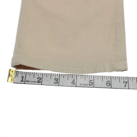 Citizens of Humanity NWT 5 Pocket Jean Cut Pants Size 36 US Solid Beige Cotton